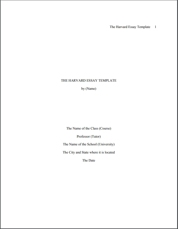 harvard college essays pdf